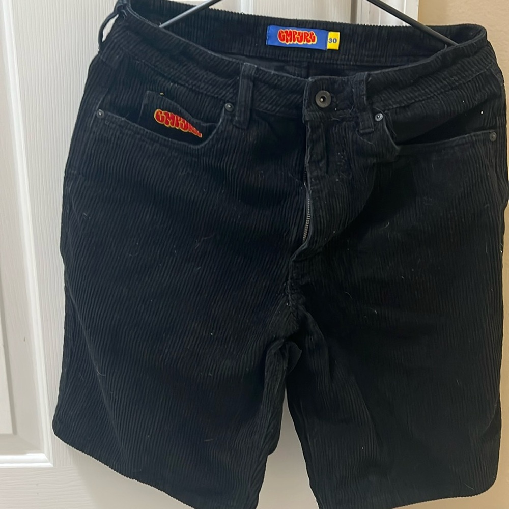 Empire Relax - Black Corduroy Shorts